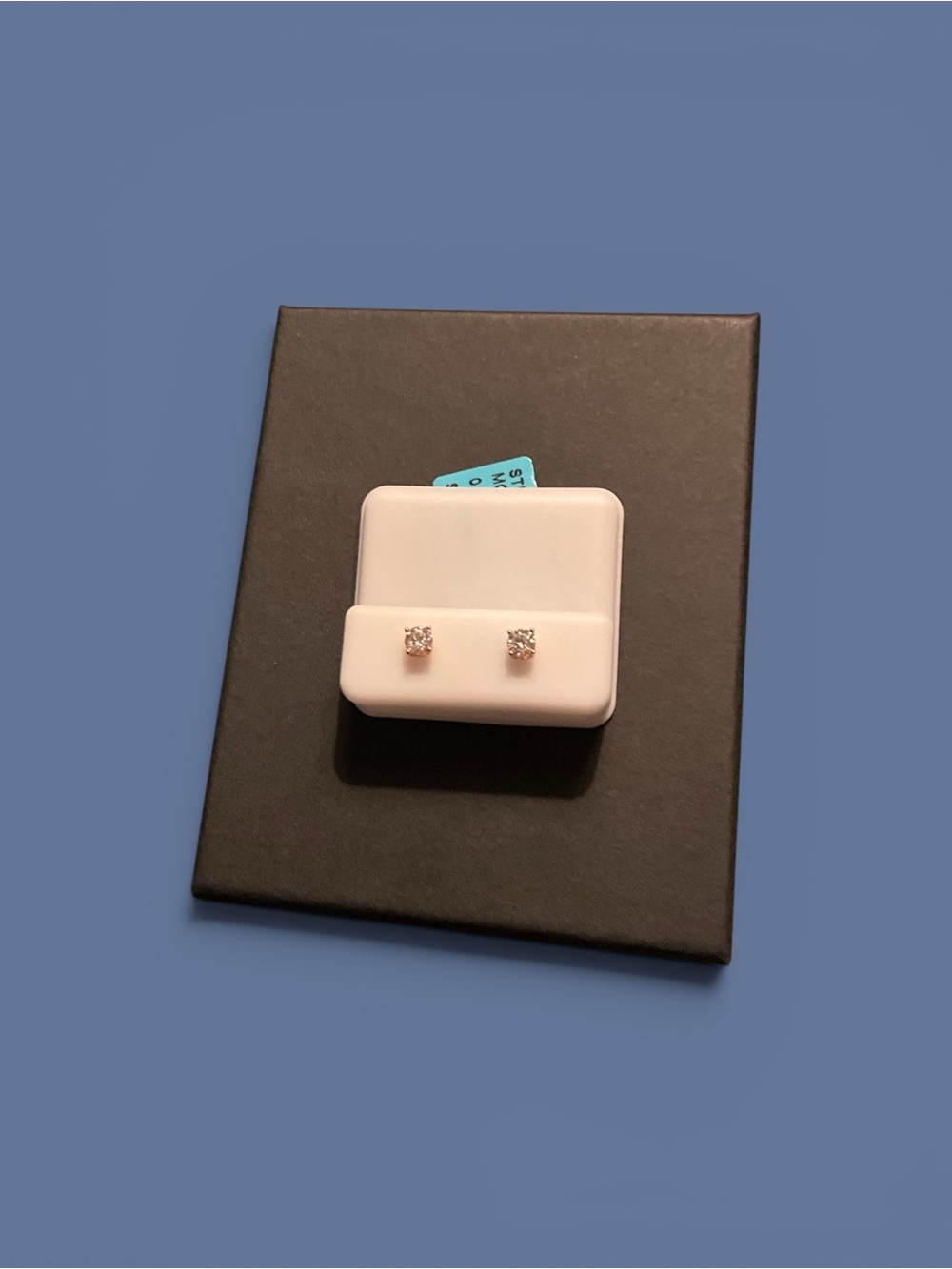 Classic Diamond Stud Earrings - Clear/Silver